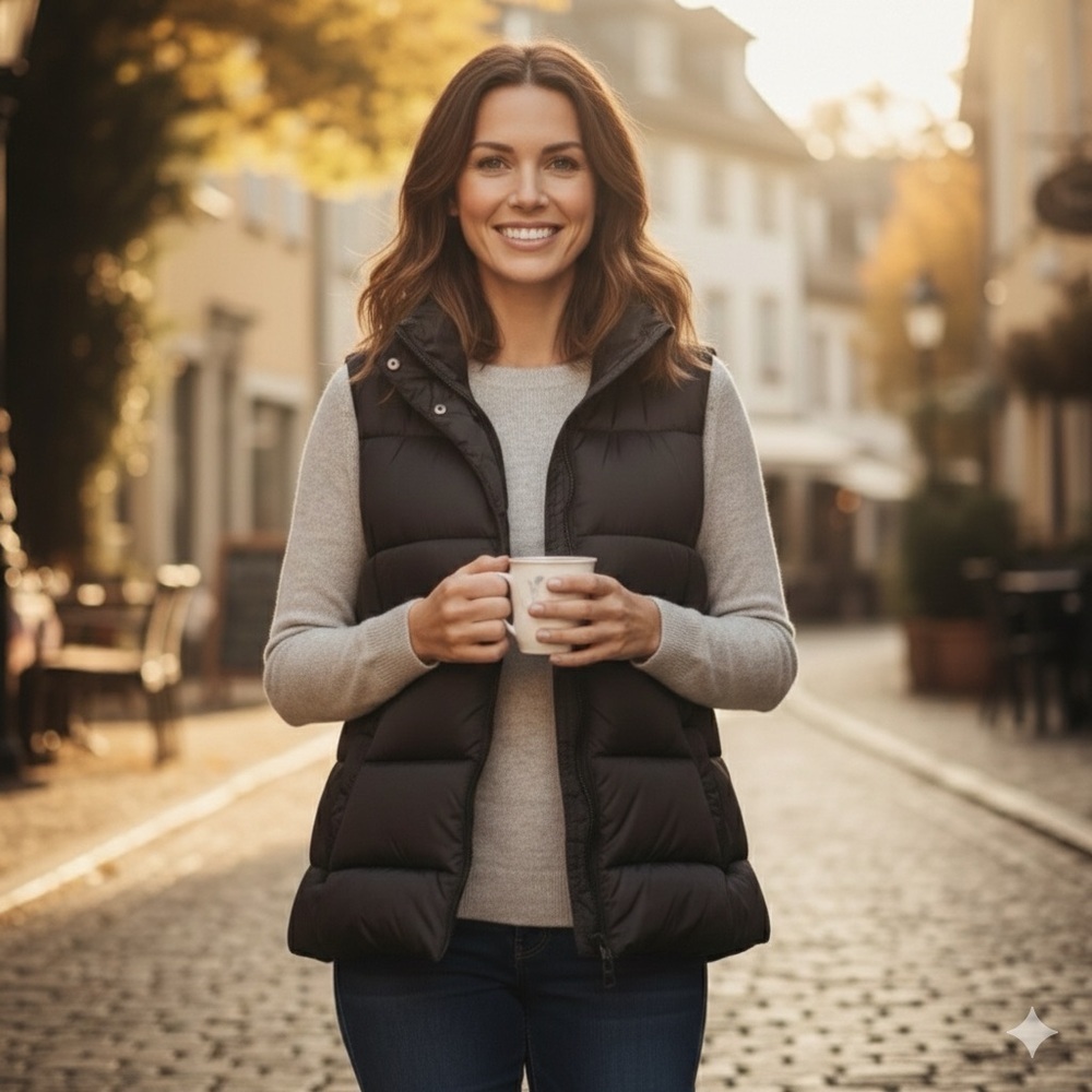 Old Navy Black Puffer Vest